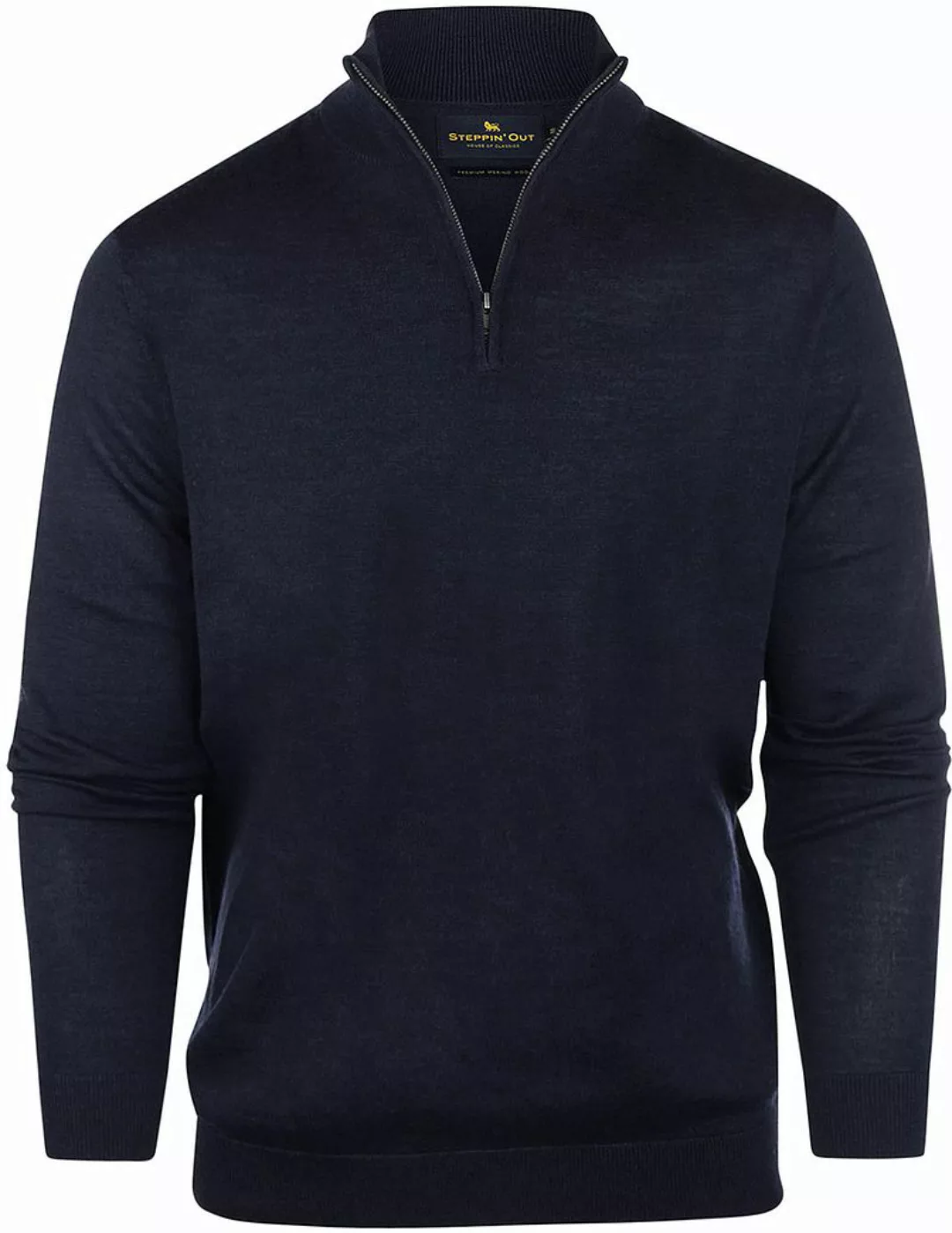 Steppin' Out Half Zip Pullover Merinowolle Navy - Größe XXL günstig online kaufen