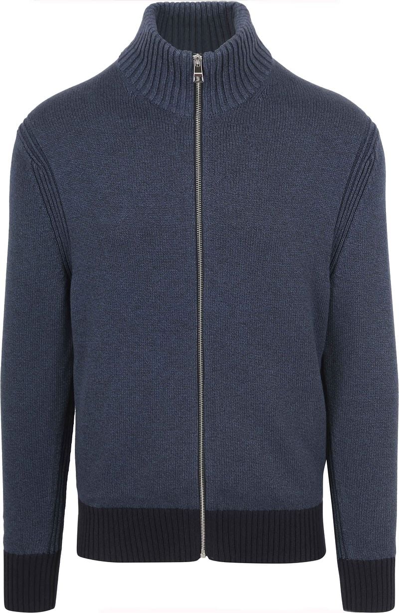 Tommy Hilfiger Strickjacke Mouliné Navy  - Größe XXL günstig online kaufen