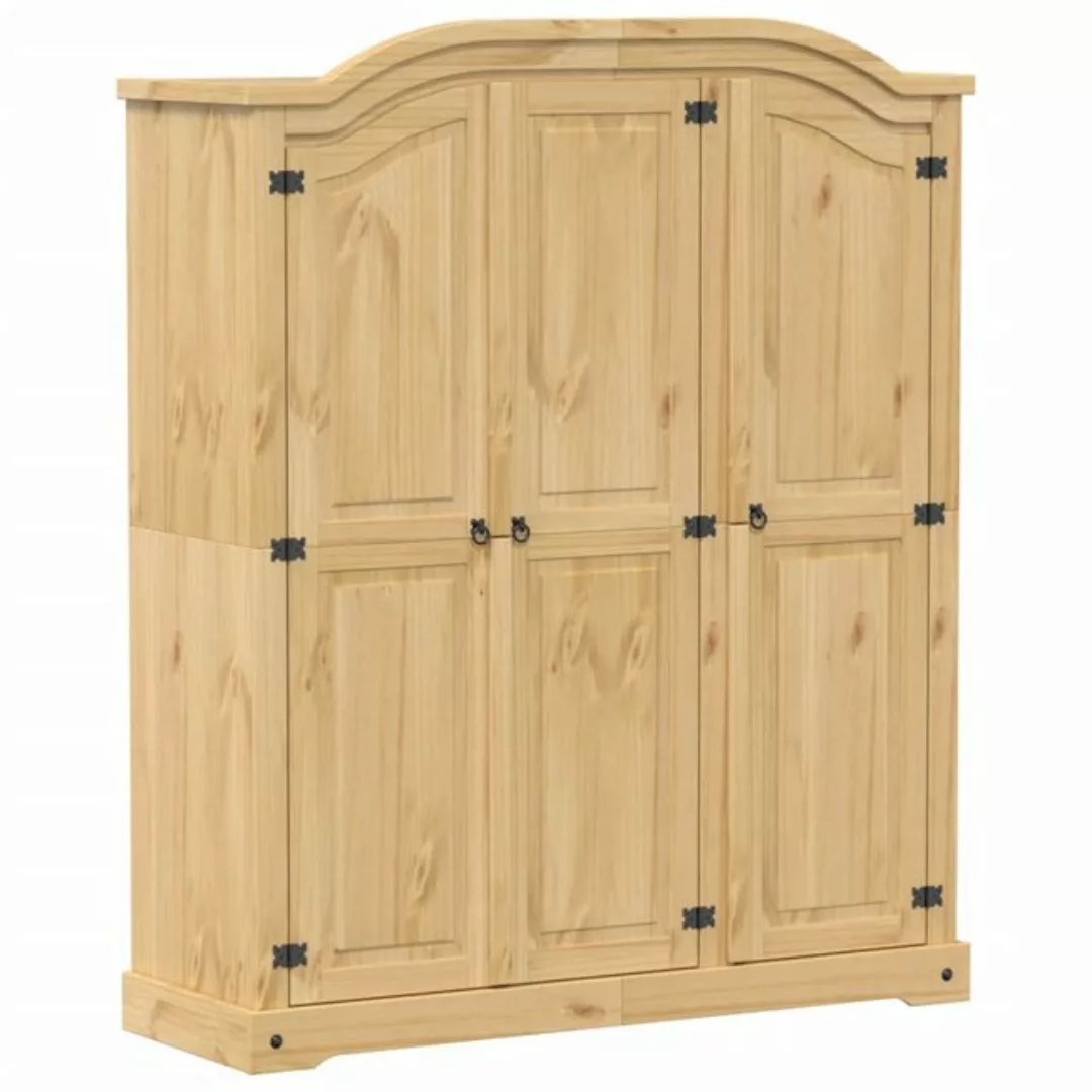 vidaXL Kleiderschrank Kleiderschrank Corona 151,5x52x186 cm Massivholz Kief günstig online kaufen