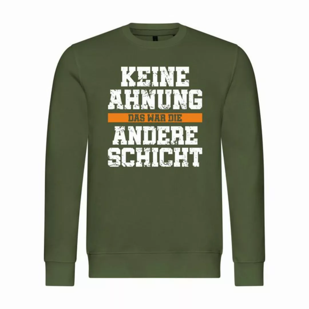 deinshirt Rundhalspullover Herren Pullover KEINE AHNUNG das war die andere günstig online kaufen