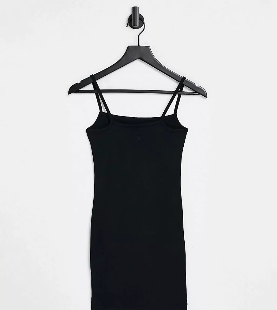 COLLUSION – Camisole-Kleid aus Bio-Baumwolle im Stil der 00er in Schwarz günstig online kaufen