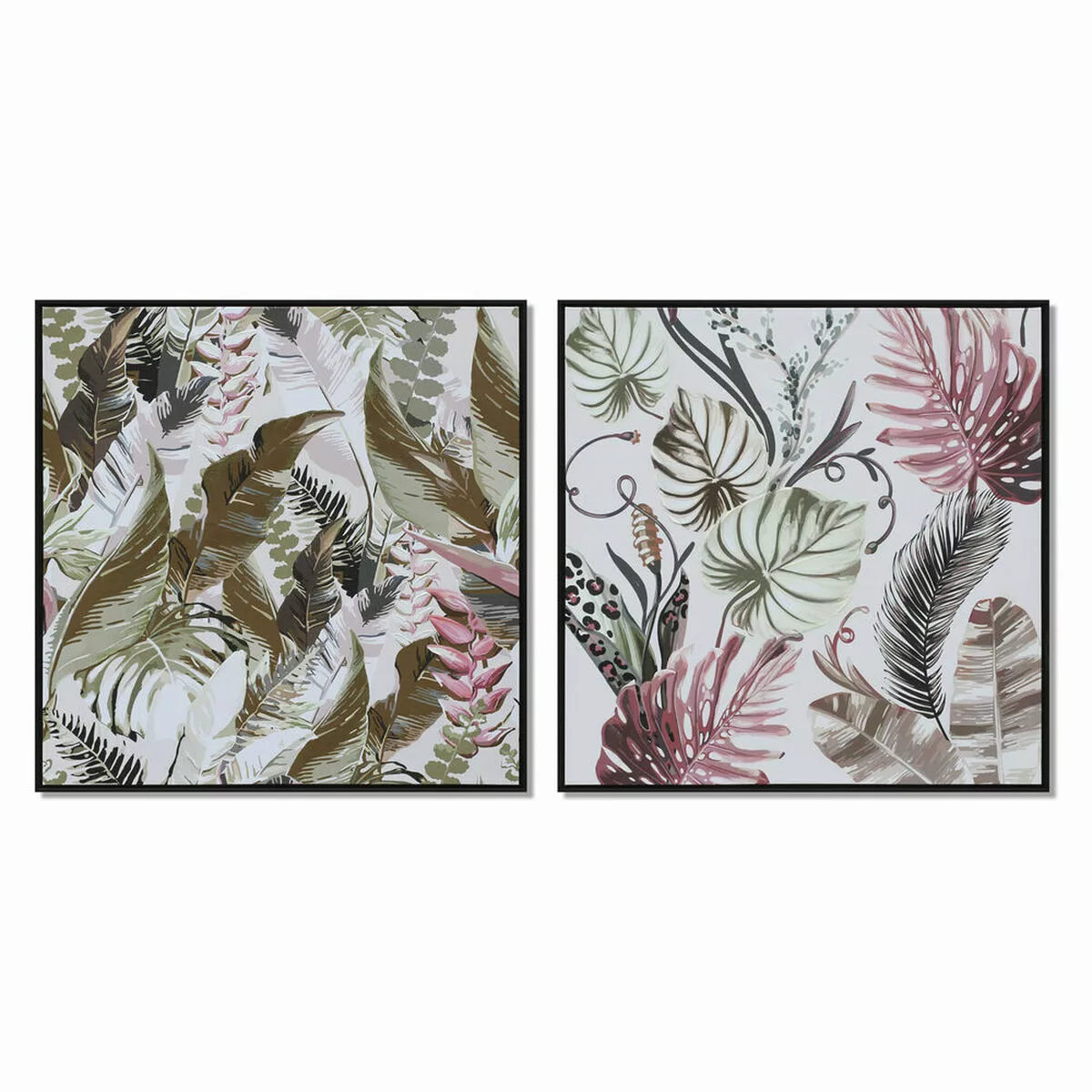 Bild Dkd Home Decor Tropical Pflanzenblatt (82,5 X 4,5 X 82,5 Cm) (2 Stück) günstig online kaufen