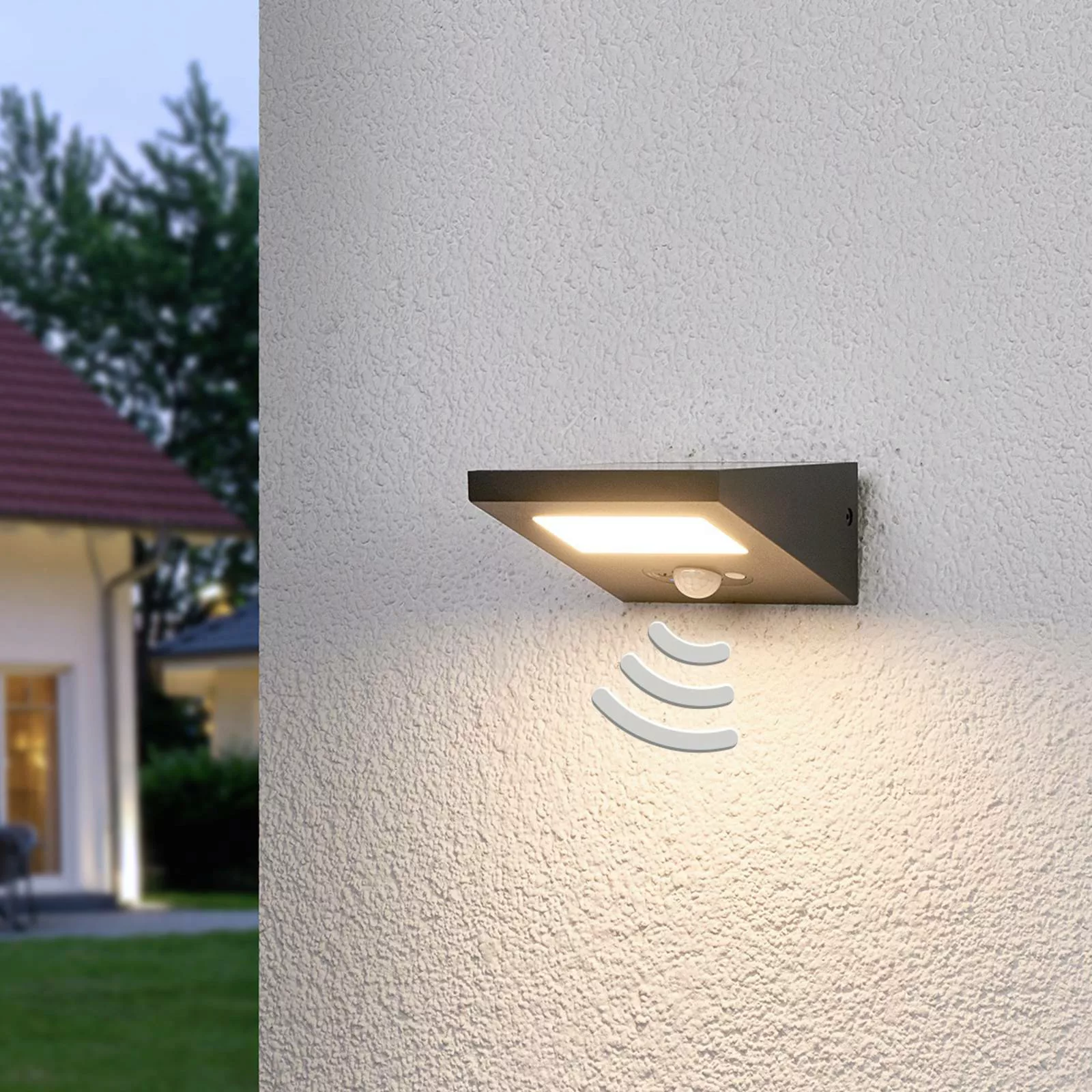 Nach unten strahlende Solar-Außenwandlampe Felin günstig online kaufen