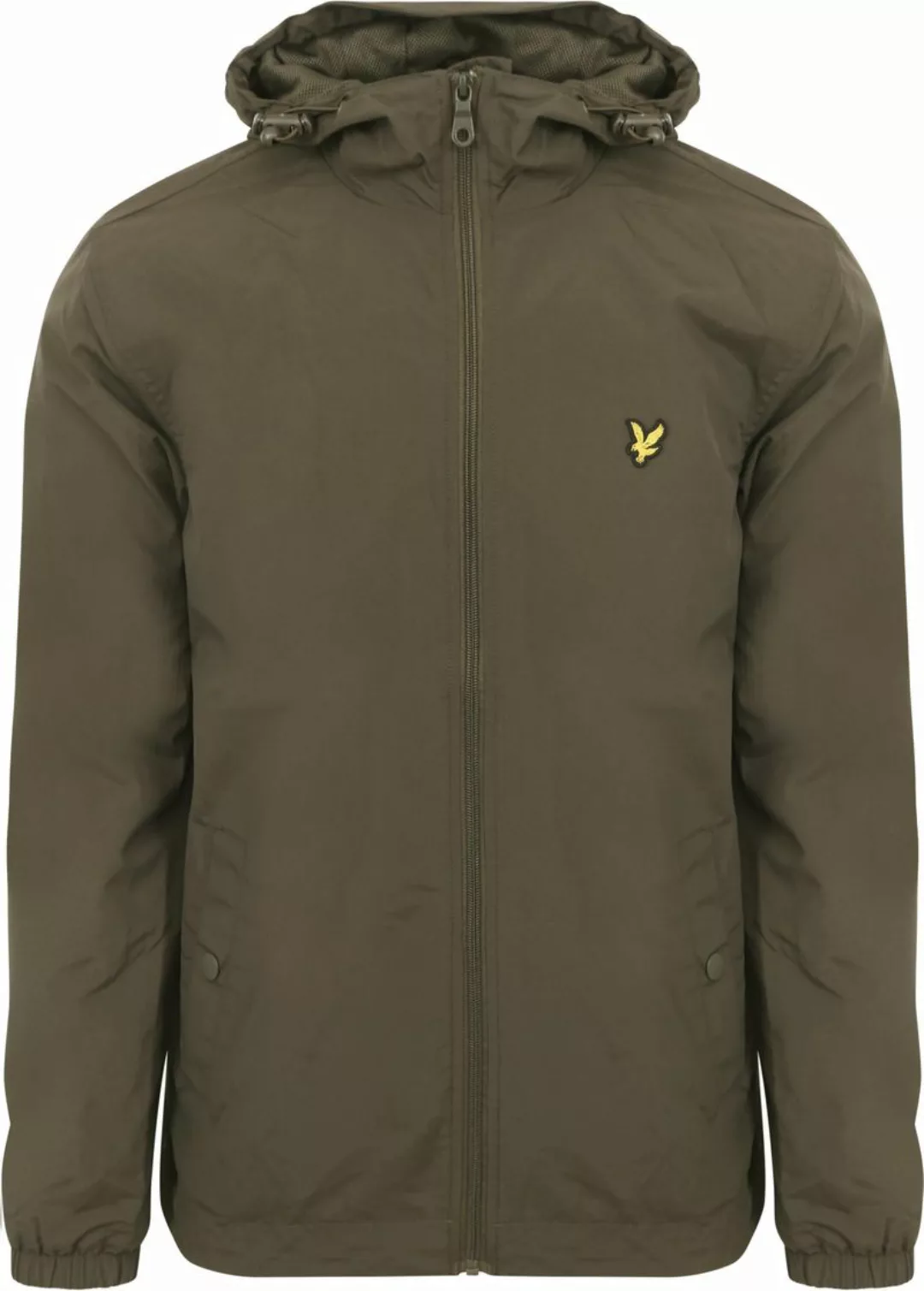 Lyle & Scott Jacke Zip Through Olivgrün - Größe XXL günstig online kaufen