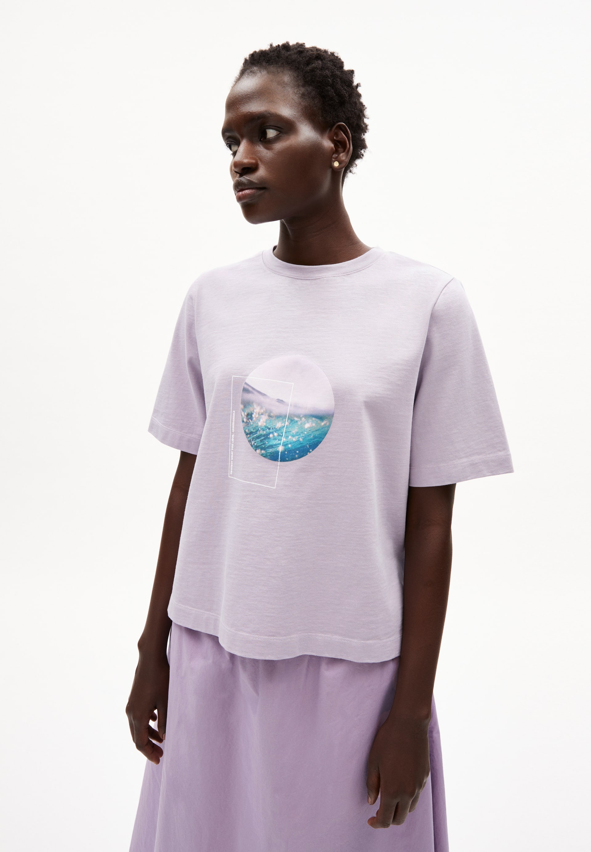 T-Shirt LAYAA DIVING in purple noise von ARMEDANGELS günstig online kaufen