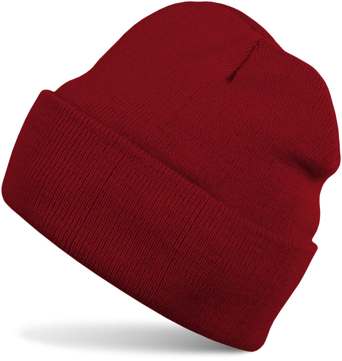styleBREAKER Strickmütze Winter Strickmütze mit Krempe günstig online kaufen