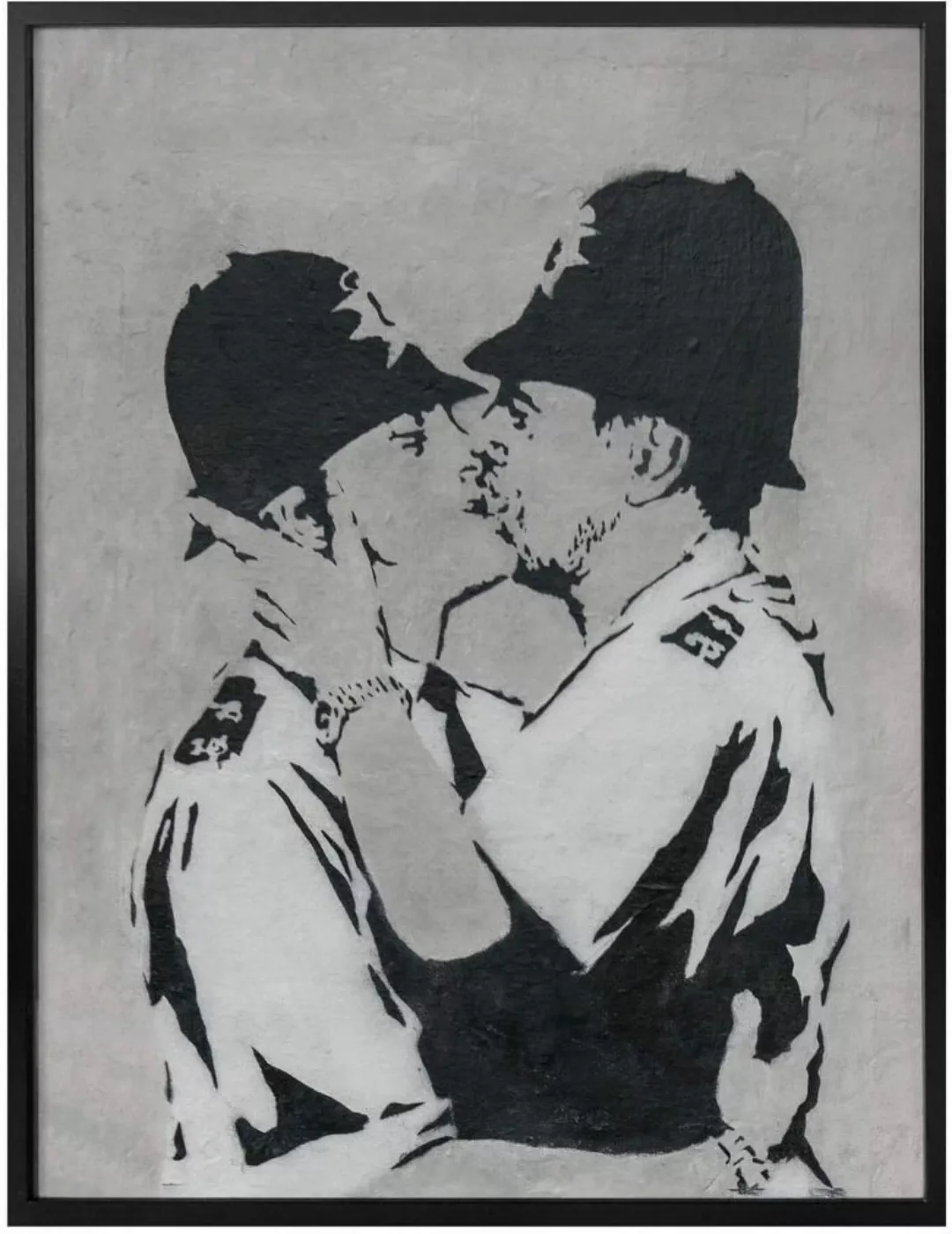 Wall-Art Poster "Graffiti Bilder Kissing Policemen", Menschen, (1 St.) günstig online kaufen