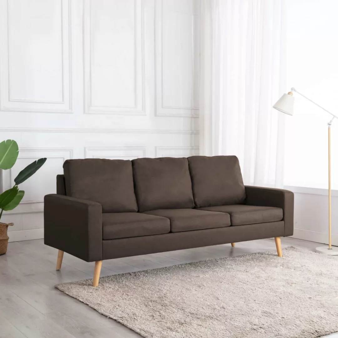 3-sitzer-sofa Braun Stoff günstig online kaufen