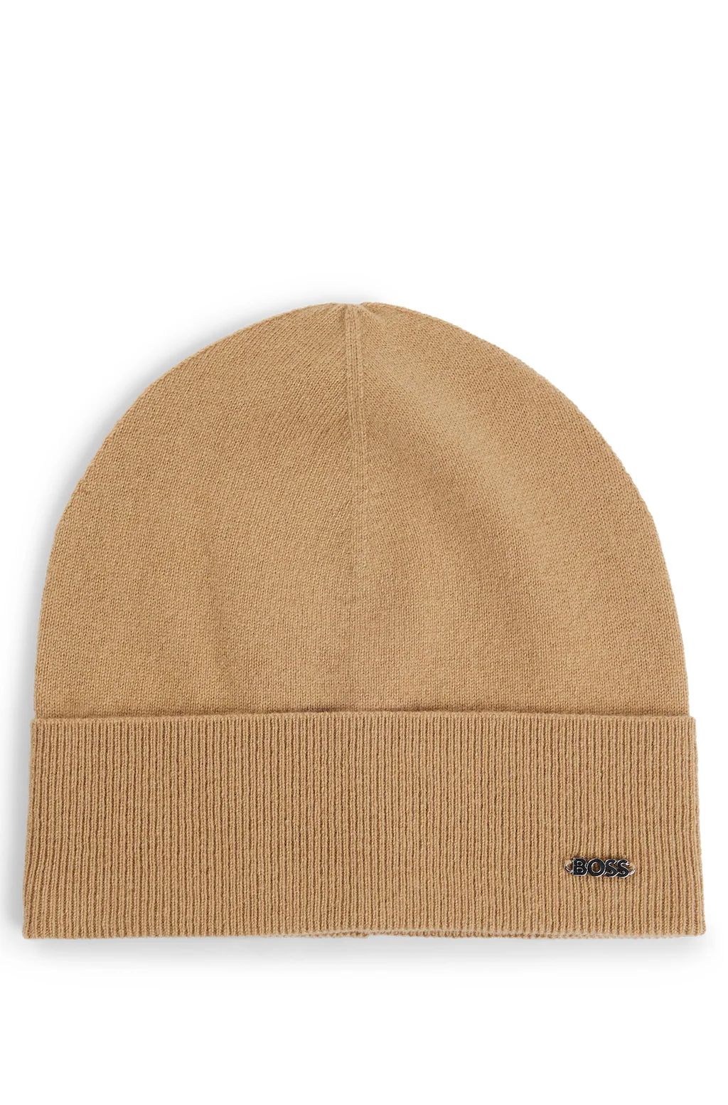 BOSS Beanie "Lari hat", mit Aufschlag in Rippoptik günstig online kaufen