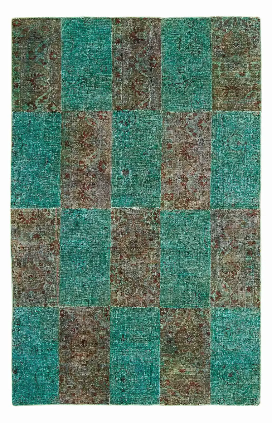 morgenland Wollteppich »Patchwork Patchwork 194 x 146 cm«, rechteckig, 8 mm günstig online kaufen