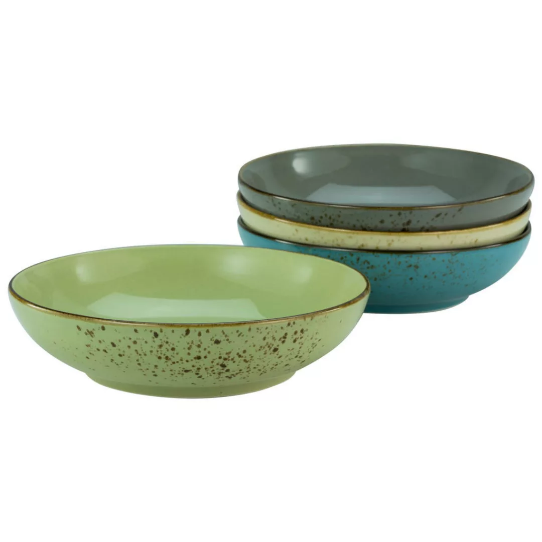 CreaTable Schalen-Set Nature Collection Aqua blau Keramik günstig online kaufen