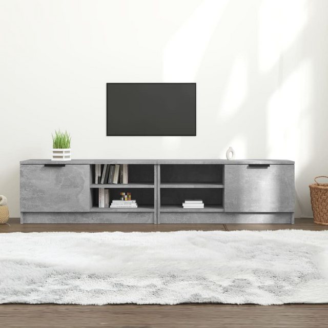 vidaXL TV-Schrank TV-Schränke 2 Stk. Betongrau 80x35x36,5 cm Holzwerkstoff günstig online kaufen