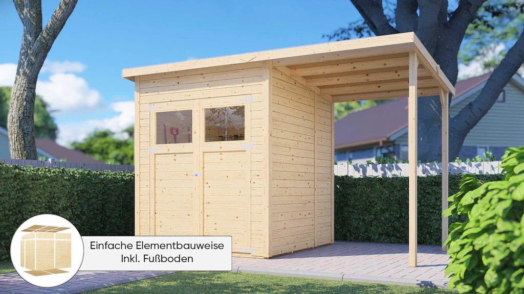 KONIFERA Gartenhaus "Amrum 2", (Set), Inklusive Fussboden günstig online kaufen