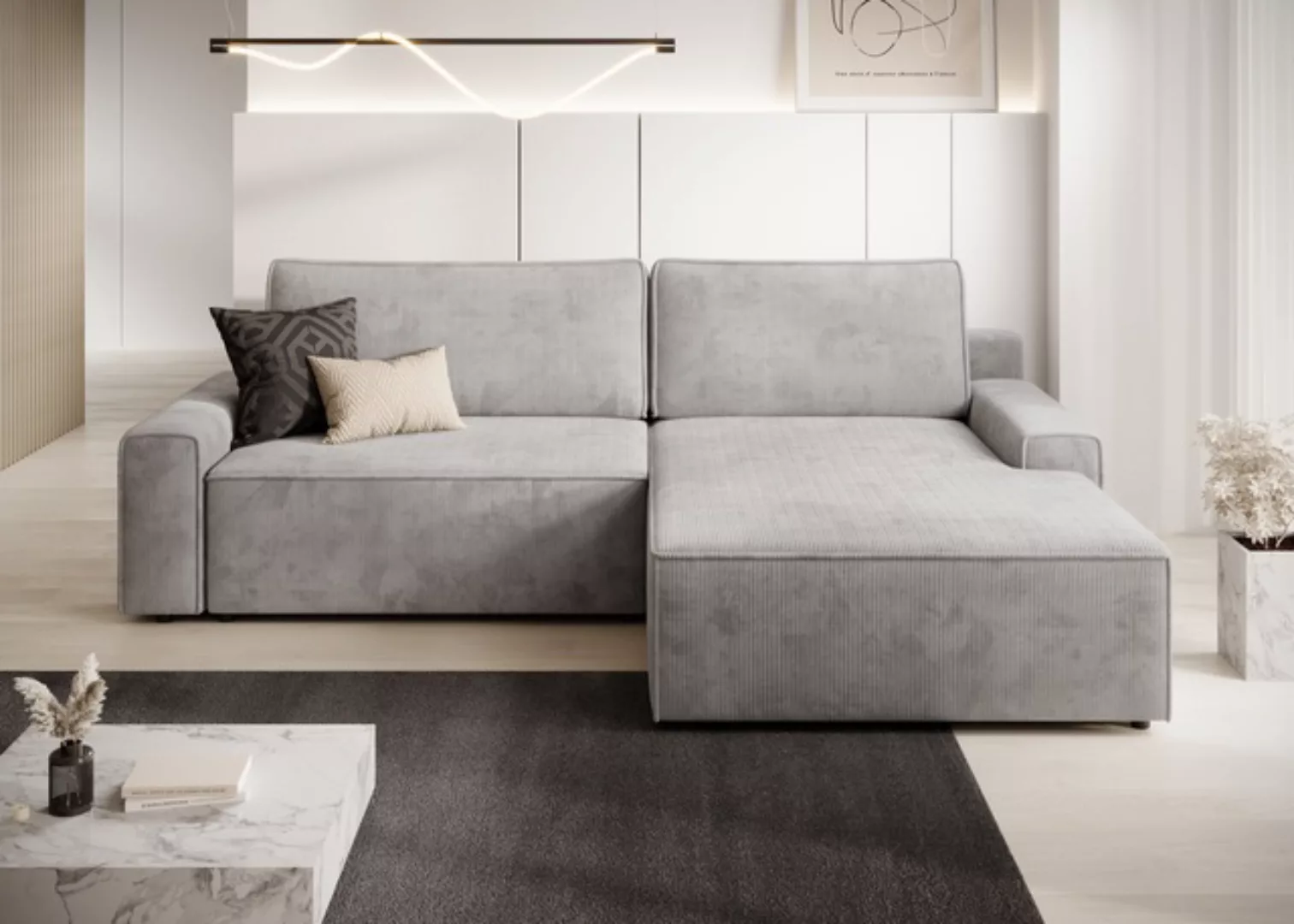 TRENDMANUFAKTUR Ecksofa »Challenge, Schlafsofa mit Bettkasten, Couch in L-F günstig online kaufen