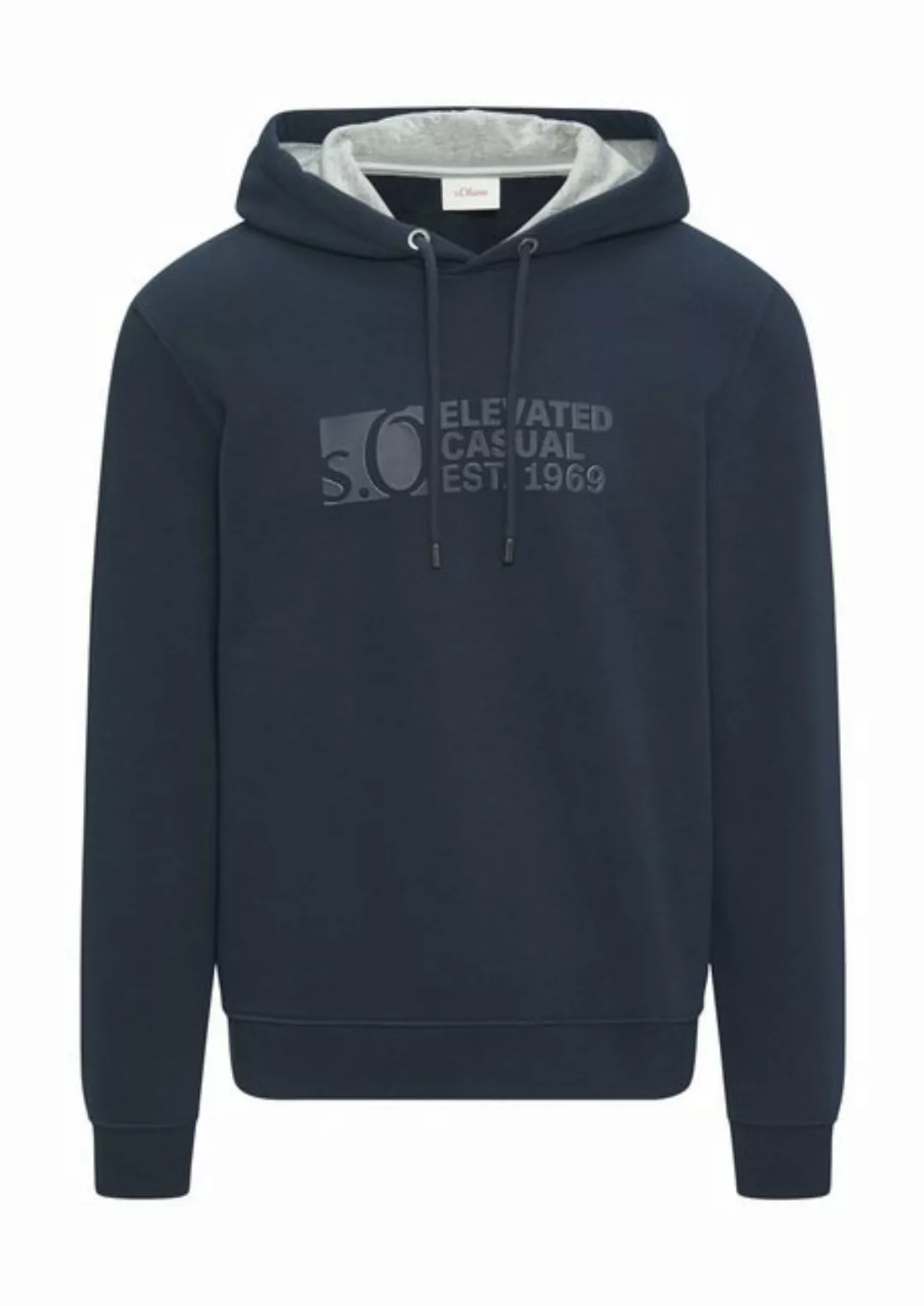 s.Oliver Kapuzensweatshirt mit Front-Print günstig online kaufen