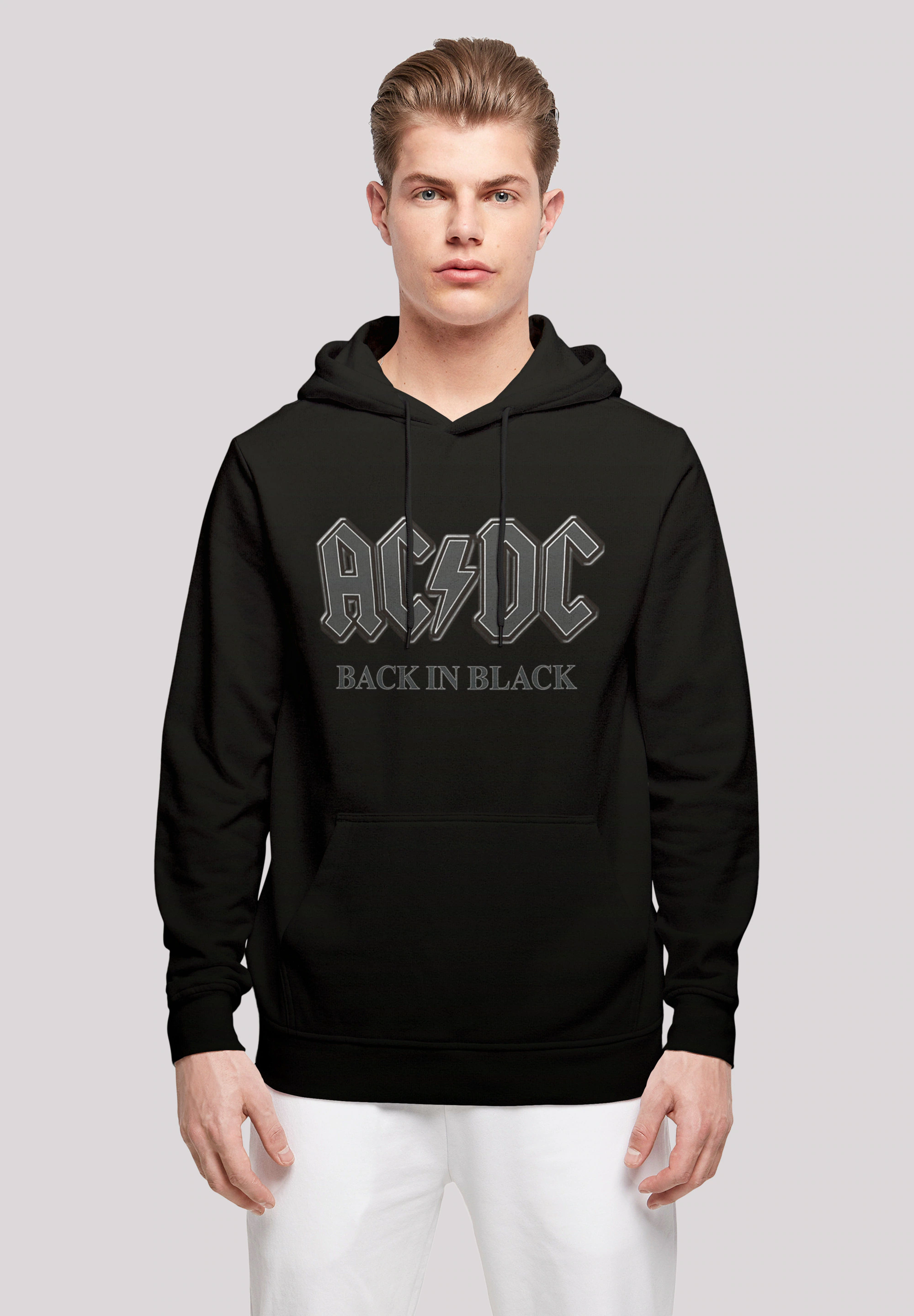 F4NT4STIC Kapuzenpullover "ACDC Back in Black Rock Music Band", Print günstig online kaufen