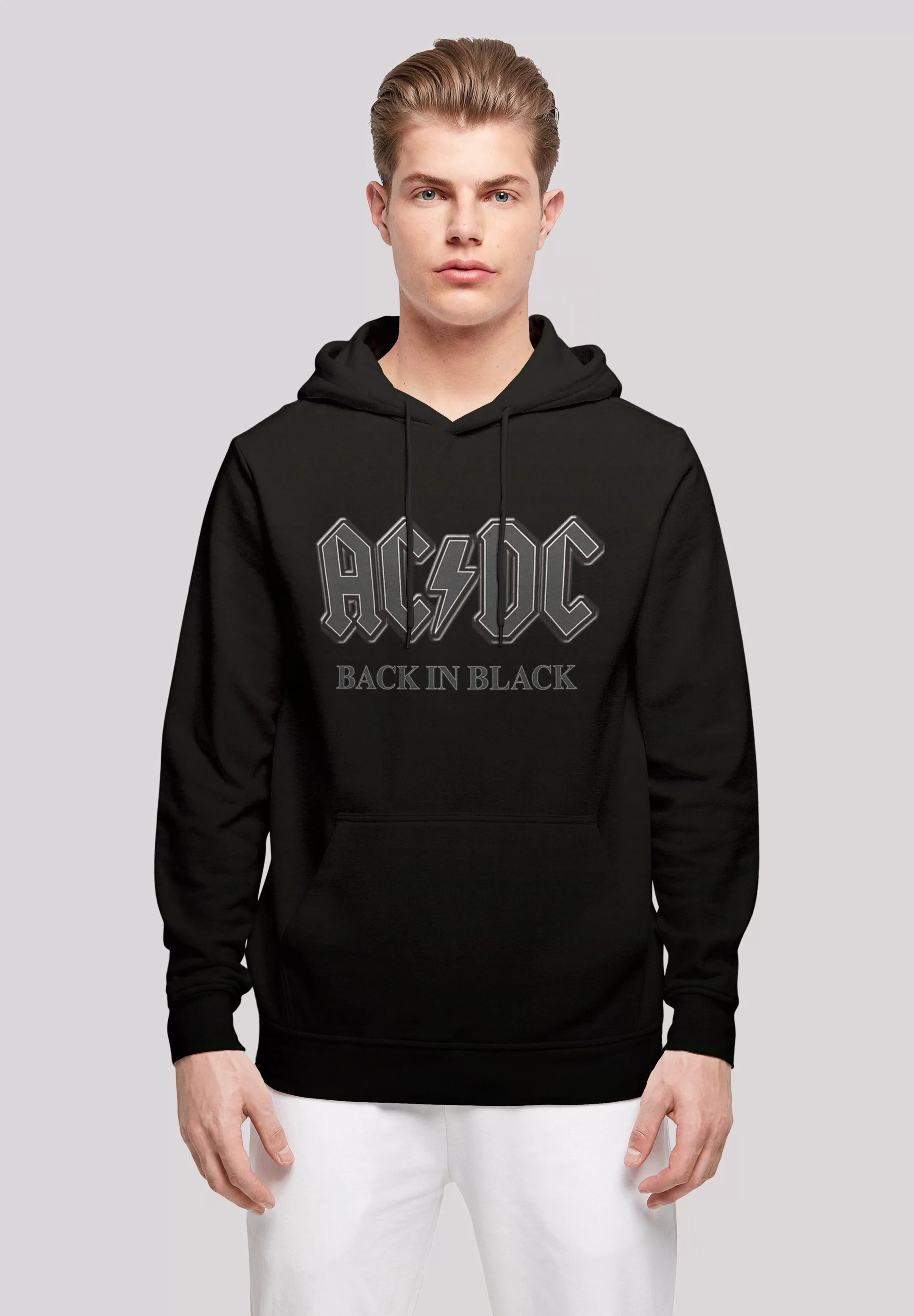 F4NT4STIC Kapuzenpullover "ACDC Back in Black Rock Music Band", Print günstig online kaufen