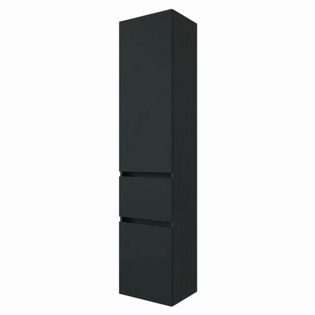 Lomadox Hochschrank Badezimmer Schrank grau modern Seitenschrank Badschrank günstig online kaufen