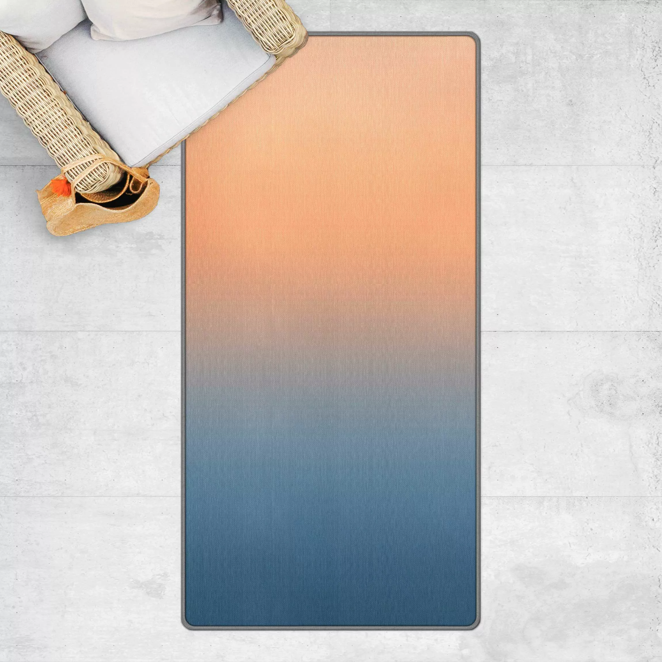 Teppich Sonnenaufgang Farbverlauf günstig online kaufen