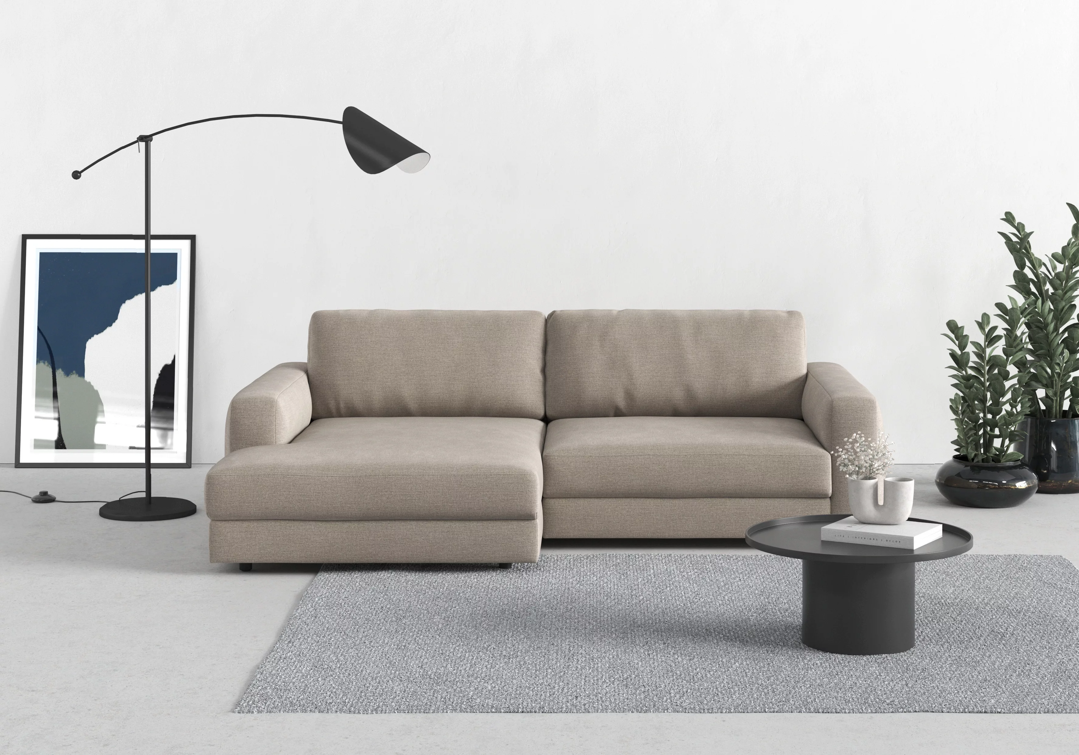 TRENDMANUFAKTUR Ecksofa "Bourbon, Designsofa mit tollem Sitzkomfort, L-Form günstig online kaufen