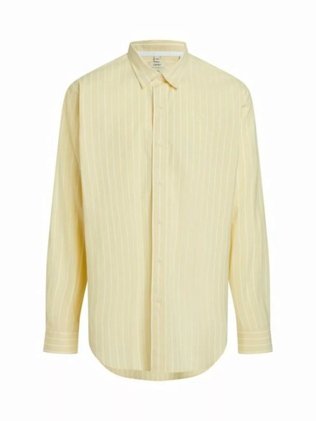Esprit Langarmhemd Gestreiftes Relaxed-Fit-Hemd aus Popeline günstig online kaufen