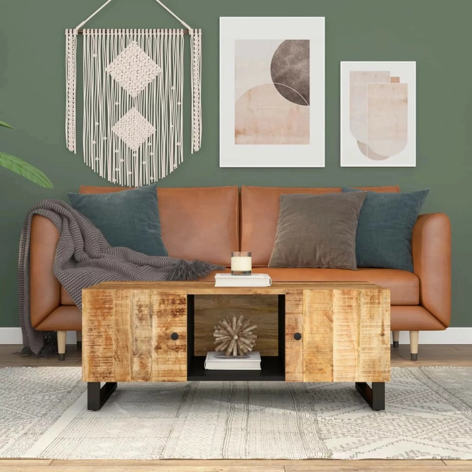 Vidaxl Couchtisch 100x54x40 Cm Massivholz Mango & Holzwerkstoff günstig online kaufen