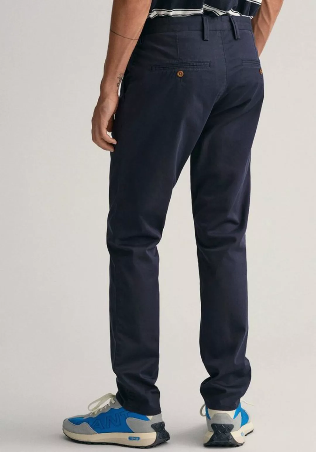 Gant Chinohose SLIM TWILL CHINOS mit gefütterten Seitentaschen günstig online kaufen