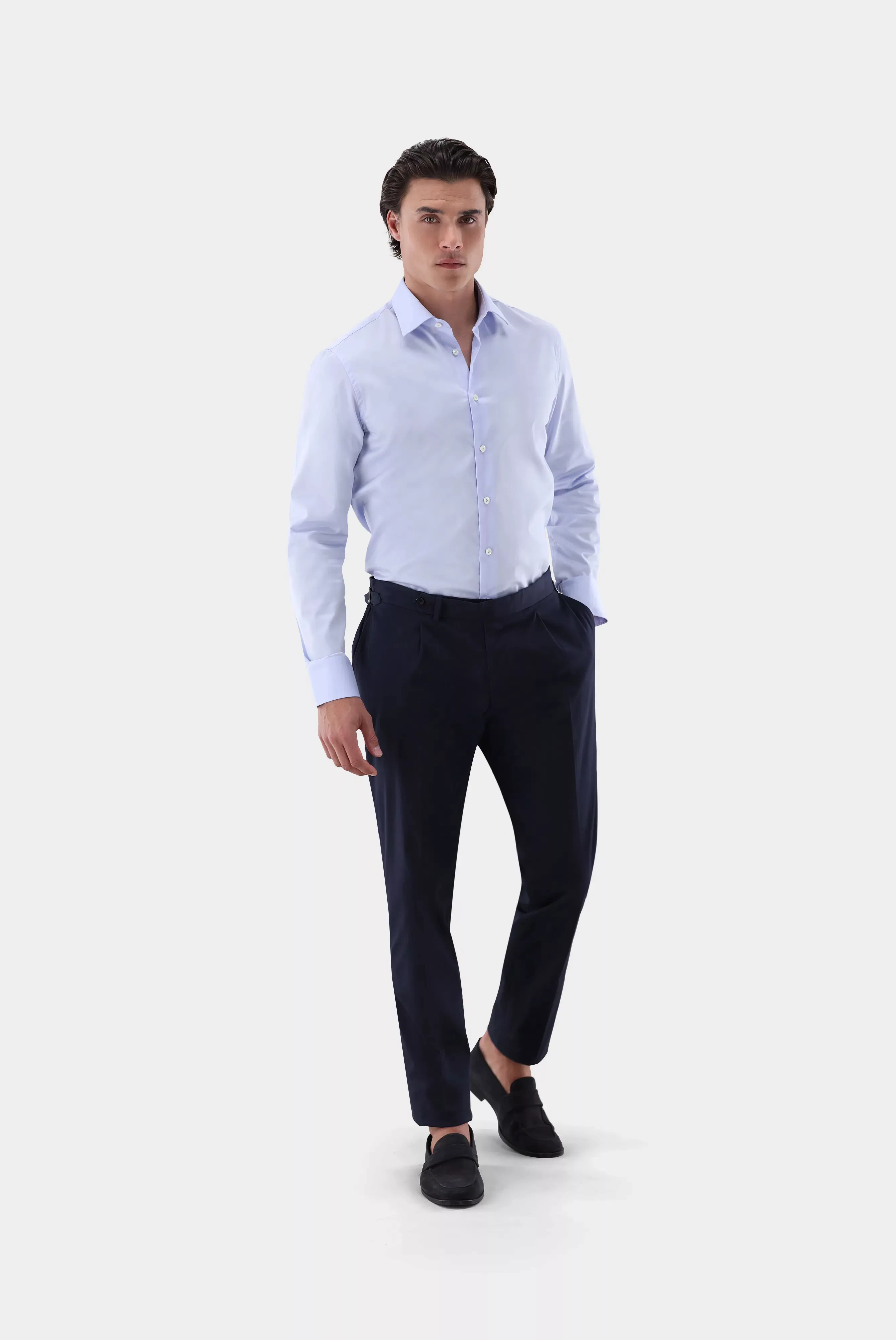 Bügelfreies Twill Hemd Slim Fit günstig online kaufen