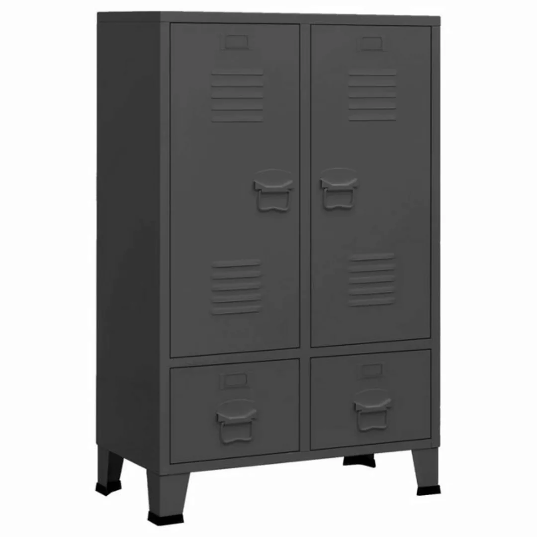 vidaXL Kleiderschrank Kleiderschrank Industrie-Stil Anthrazit 67x35x107 cm günstig online kaufen