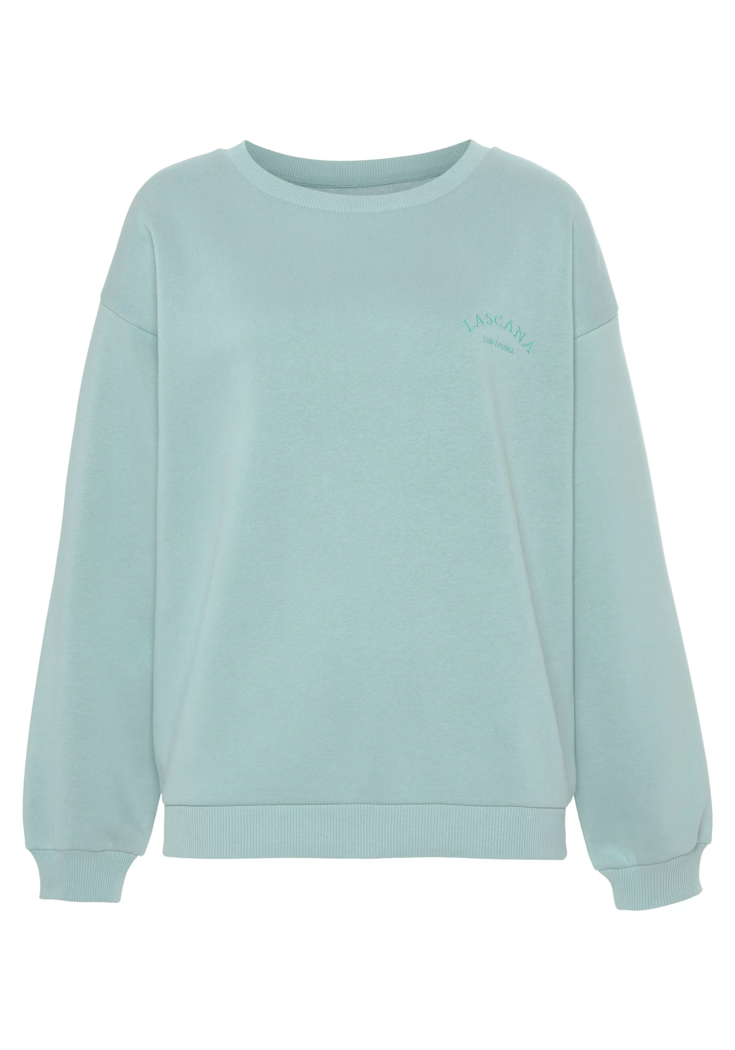 LASCANA Sweatshirt "-Pullover", mit weiten Ärmeln, Loungewear, Loungeanzug günstig online kaufen