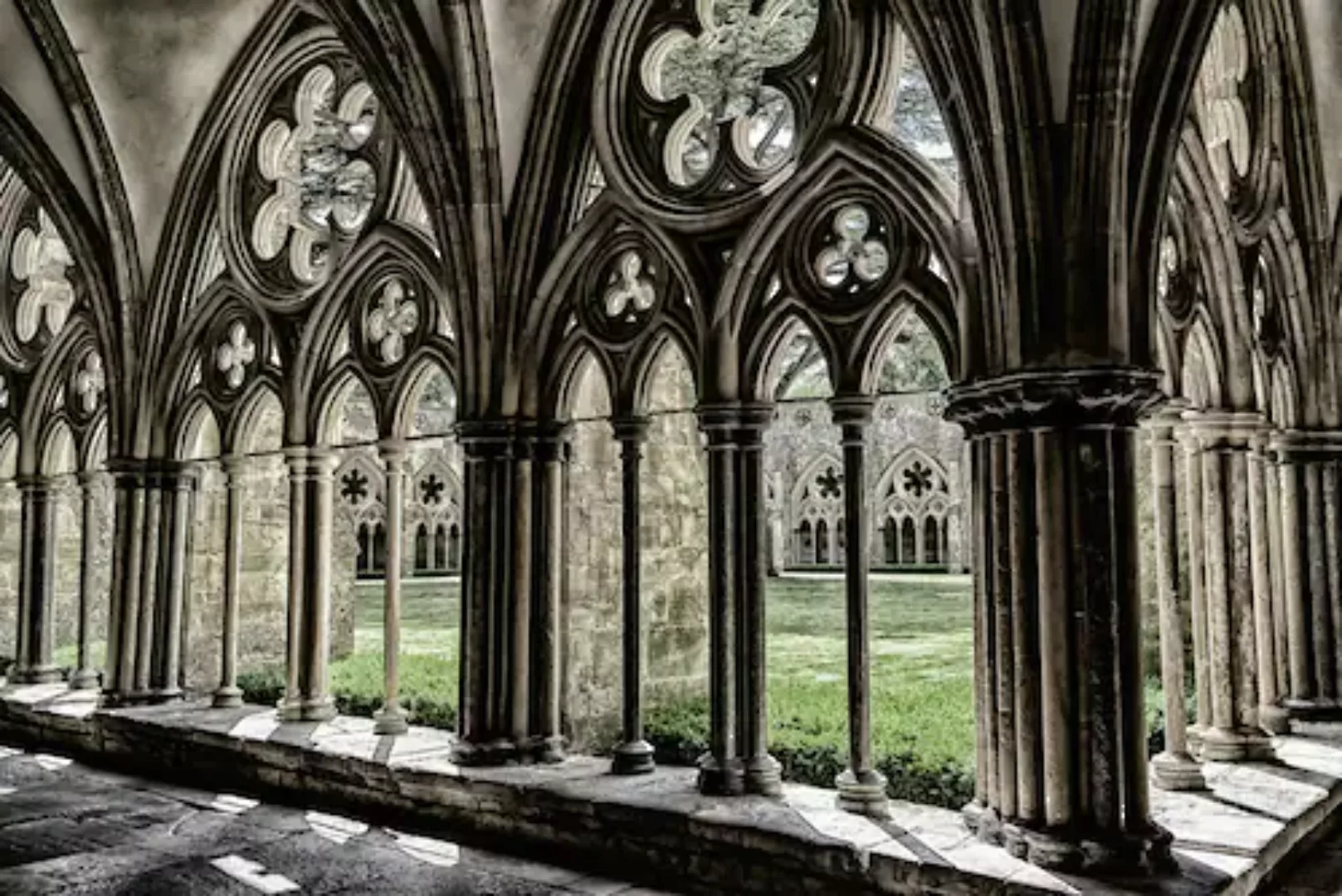 Papermoon Fototapete »Mittelalterliche Kathedrale« günstig online kaufen