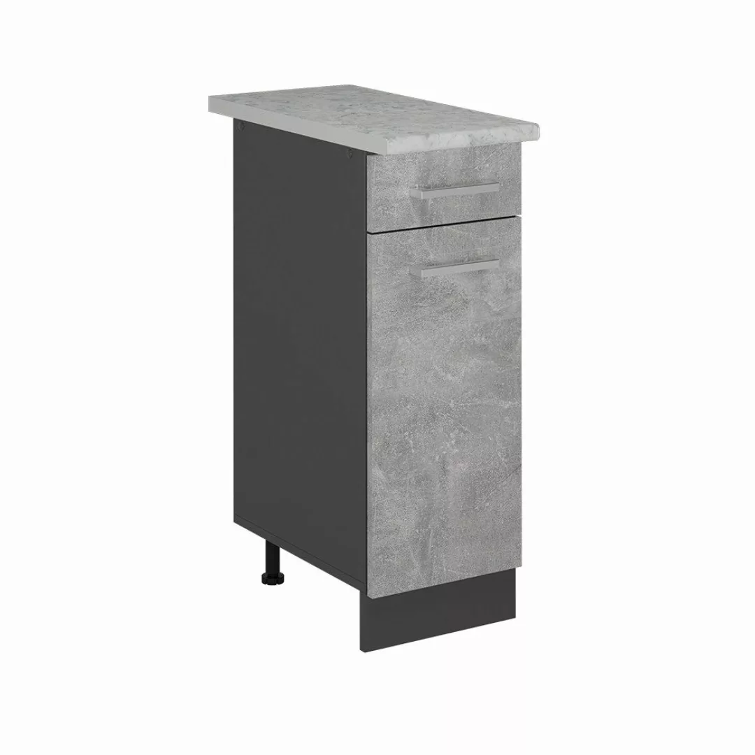 Vicco Unterschrank R-Line, Beton/Anthrazit, 30 cm günstig online kaufen