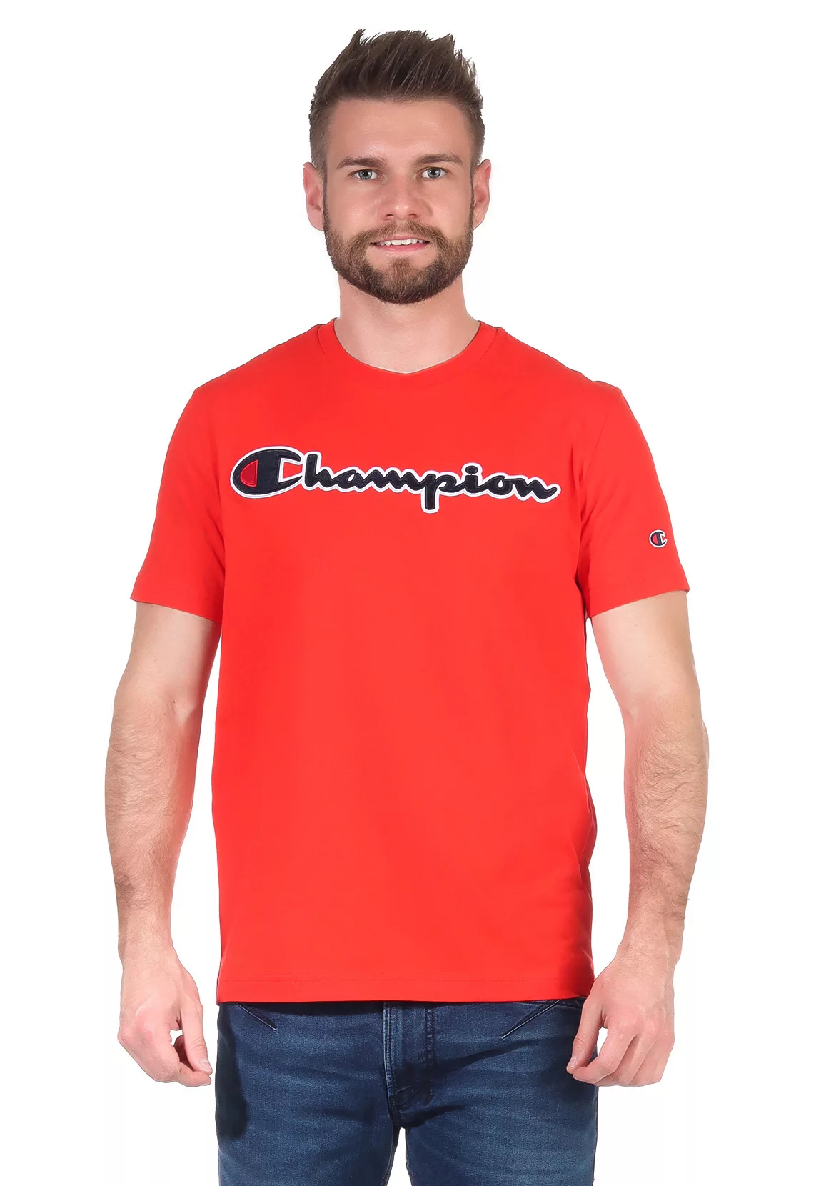 Champion Herren T-Shirt 214194 RS041 FLS Rot günstig online kaufen