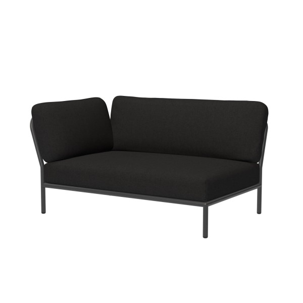 LEVEL Outdoor Sofa Lounge-Modul 2 Kohle Dunkelgrau Links günstig online kaufen