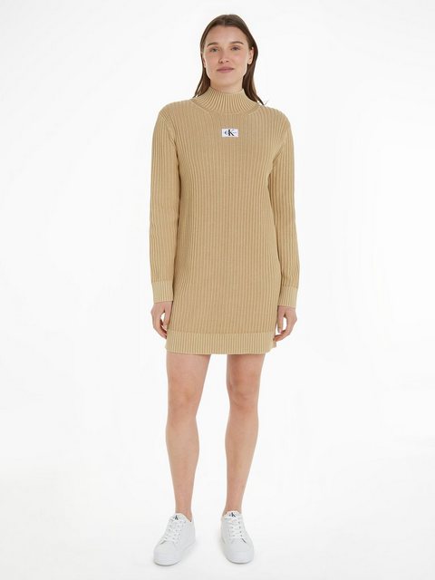 Calvin Klein Jeans Strickkleid "WASHED MONOLOGO SWEATER DRESS" günstig online kaufen