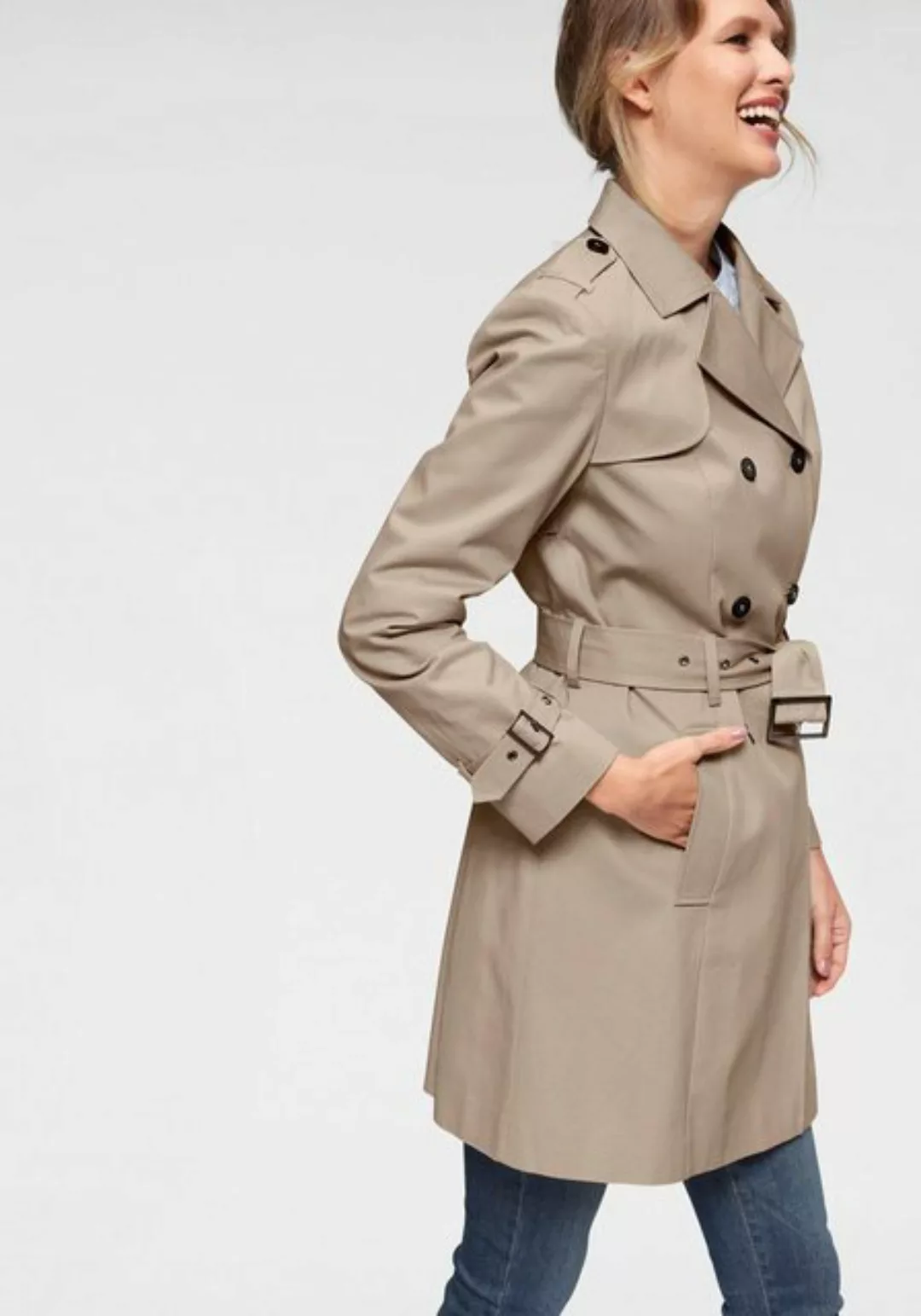 Aniston CASUAL Trenchcoat mit Gürtel zum Regulieren günstig online kaufen