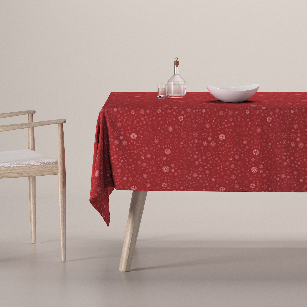 Rechteckige Tischdecke, rot, Christmas (629-45) günstig online kaufen