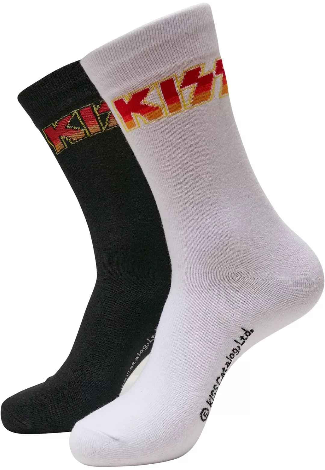 Merchcode Basicsocken "Merchcode Unisex Kiss Socks 2-Pack", (1 Paar) günstig online kaufen