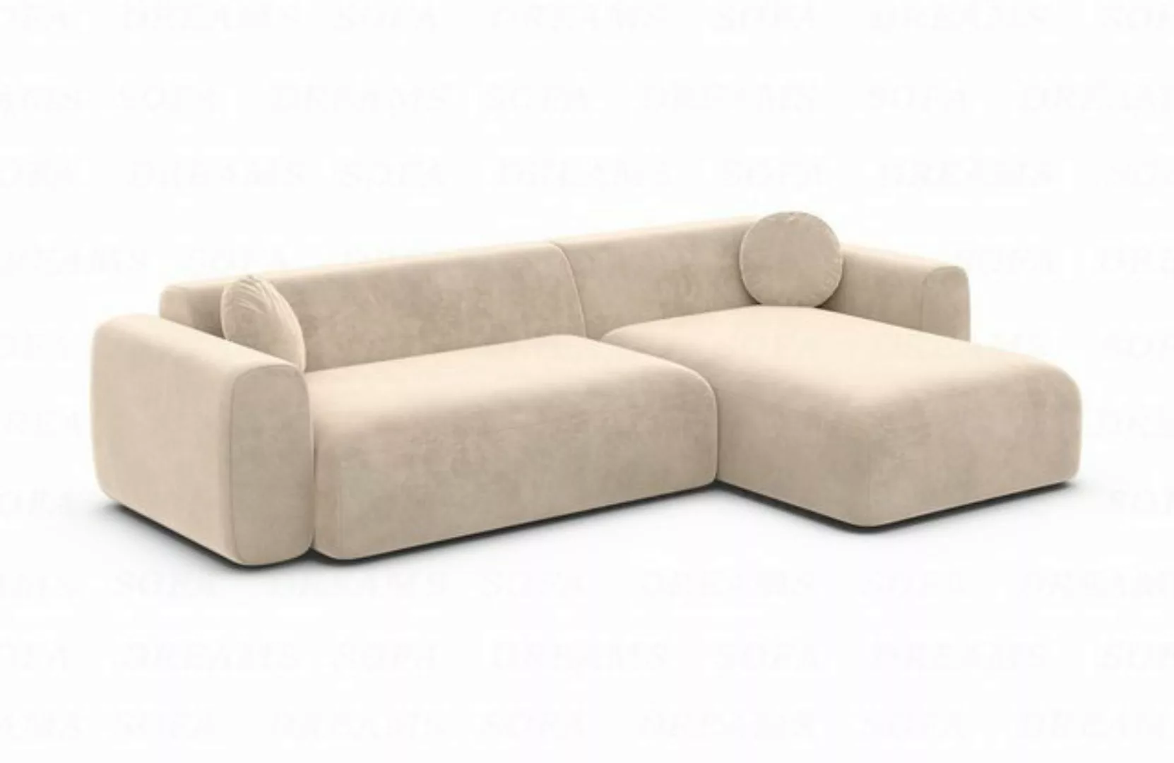 Sofa Dreams Ecksofa Polster Ecksofa Design Couch Cortegada L Form kurz Stof günstig online kaufen