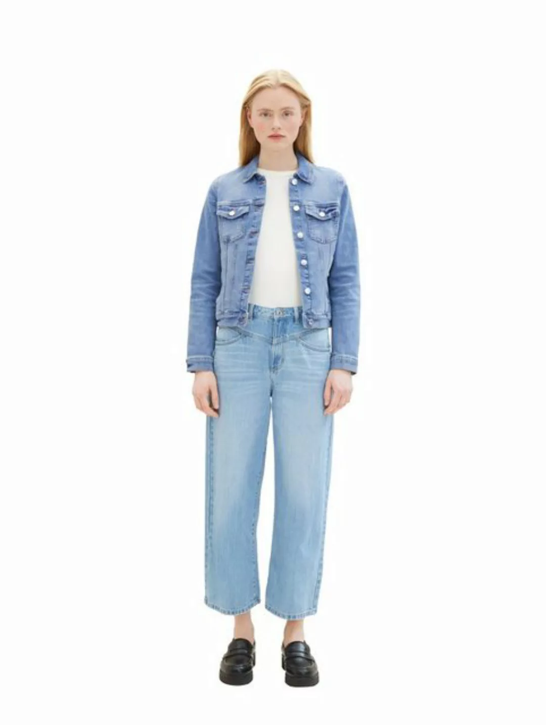 Tom Tailor Denim Damen Jeansjacke EASY DENIM JACKET - Regular Fit günstig online kaufen