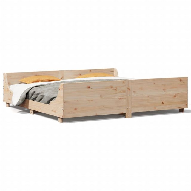 vidaXL Bett, Massivholzbett ohne Matratze 180x200 Kiefernholz günstig online kaufen