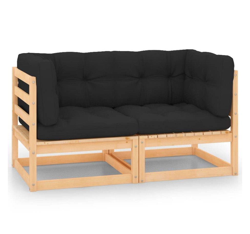 Garten-ecksofas Mit Kissen 2 Stk. Massivholz Kiefer günstig online kaufen