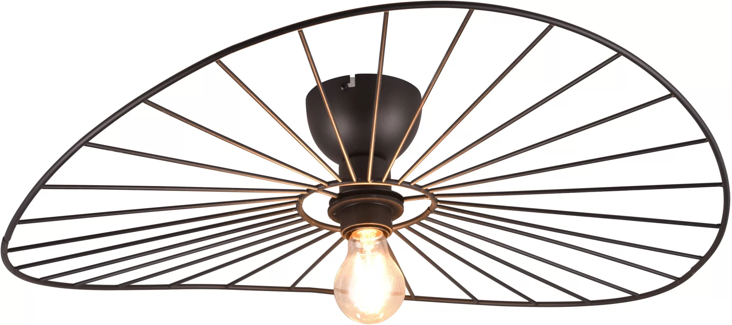 TRIO Leuchten Deckenleuchte »CHAPEAU, Deckenlampe exkl 1xE27 max 40W Ø60cm günstig online kaufen