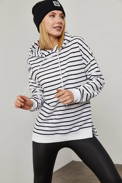 Jumeon Sweatshirt X2014 XHN, Schwarz,Weiß, Größe L damen, %70 Baumwolle / % günstig online kaufen