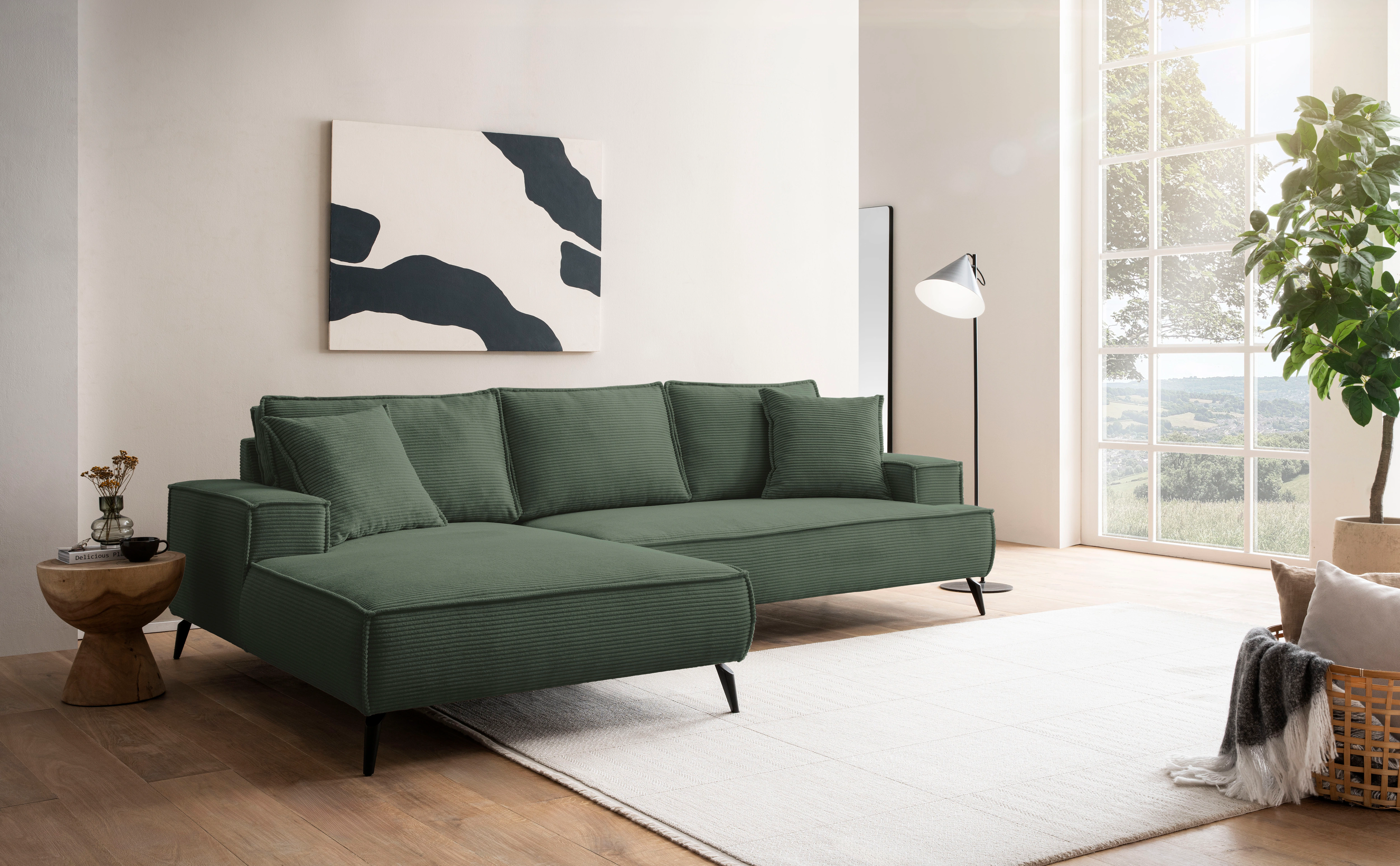 andas Ecksofa "TVINNU, L-Form in Cord, Sofa", wahlweise Recamiere rechts/li günstig online kaufen