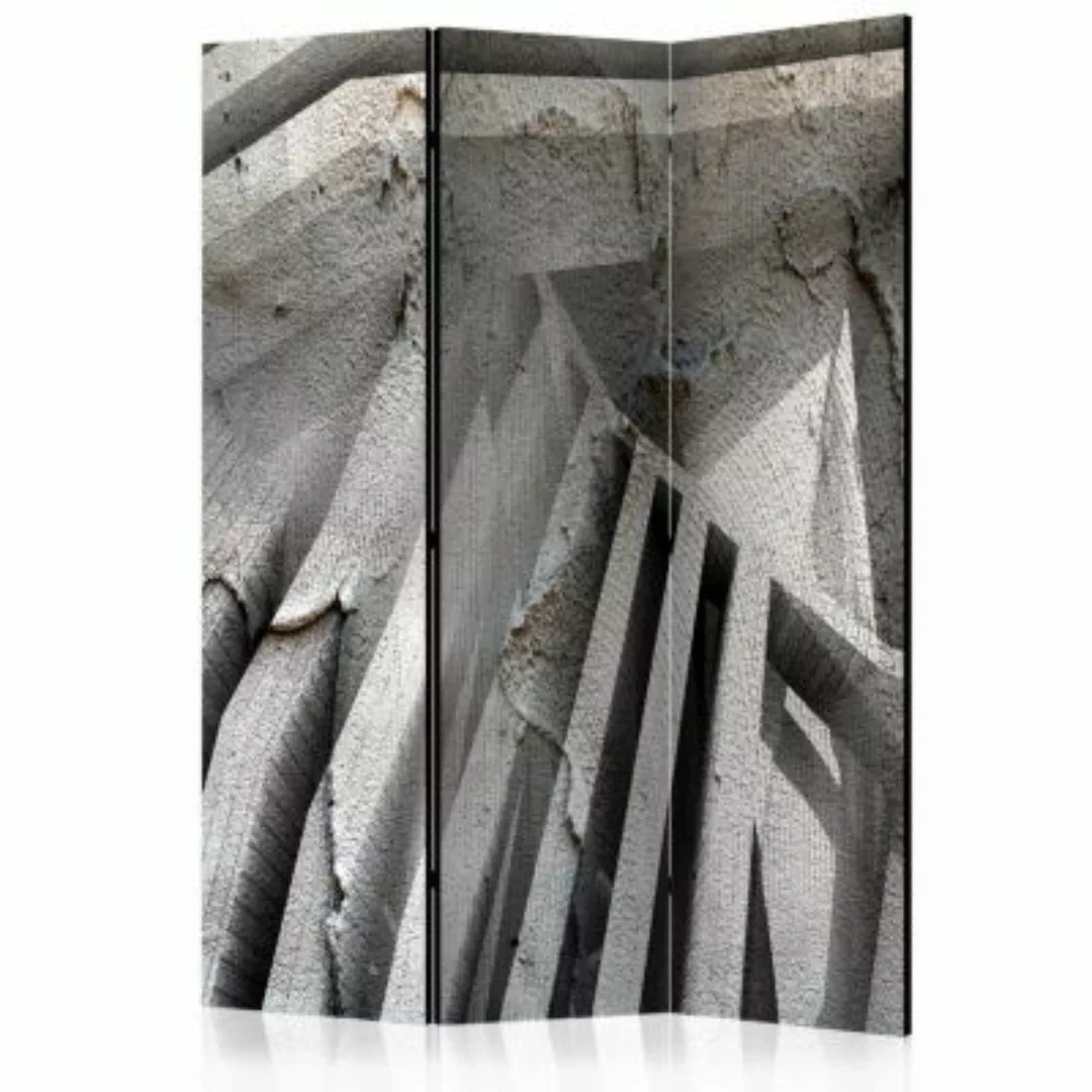 artgeist Paravent Beton 3D [Room Dividers] grau Gr. 135 x 172 günstig online kaufen