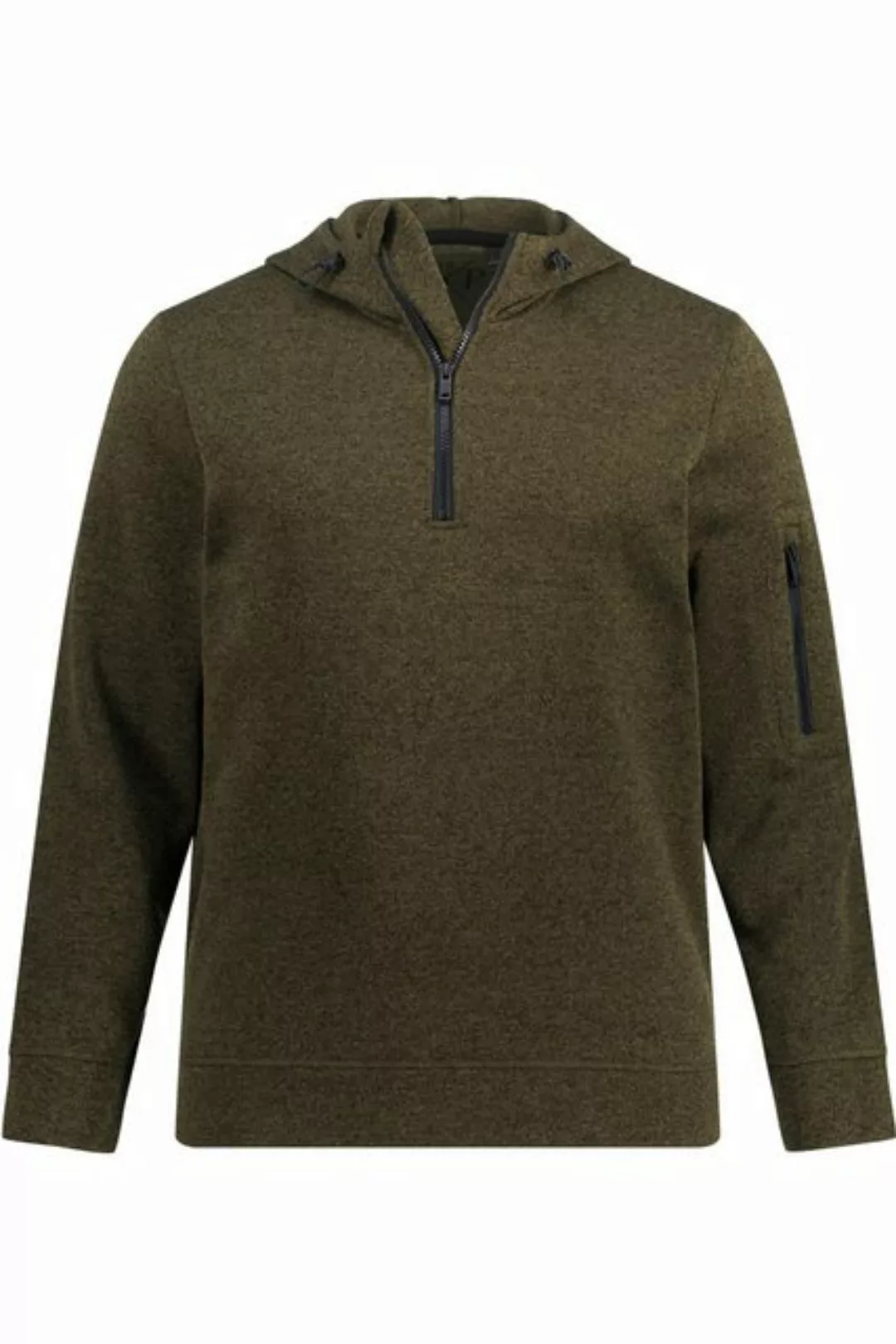 JP1880 Sweatshirt Strickfleece-Hoodie Kapuze halber Zipper günstig online kaufen