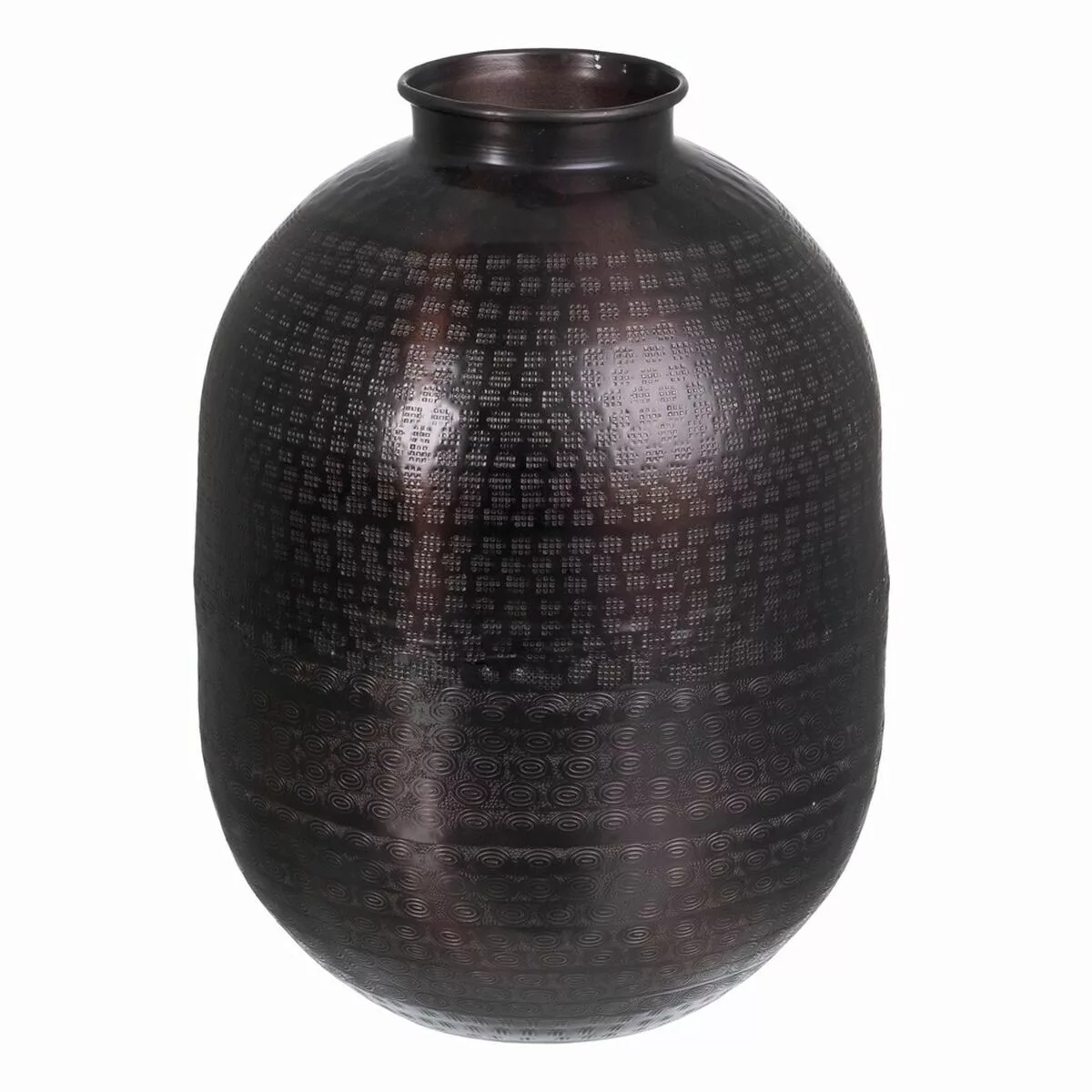 Vase 26,5 X 26,5 X 36 Cm Schwarz Aluminium günstig online kaufen