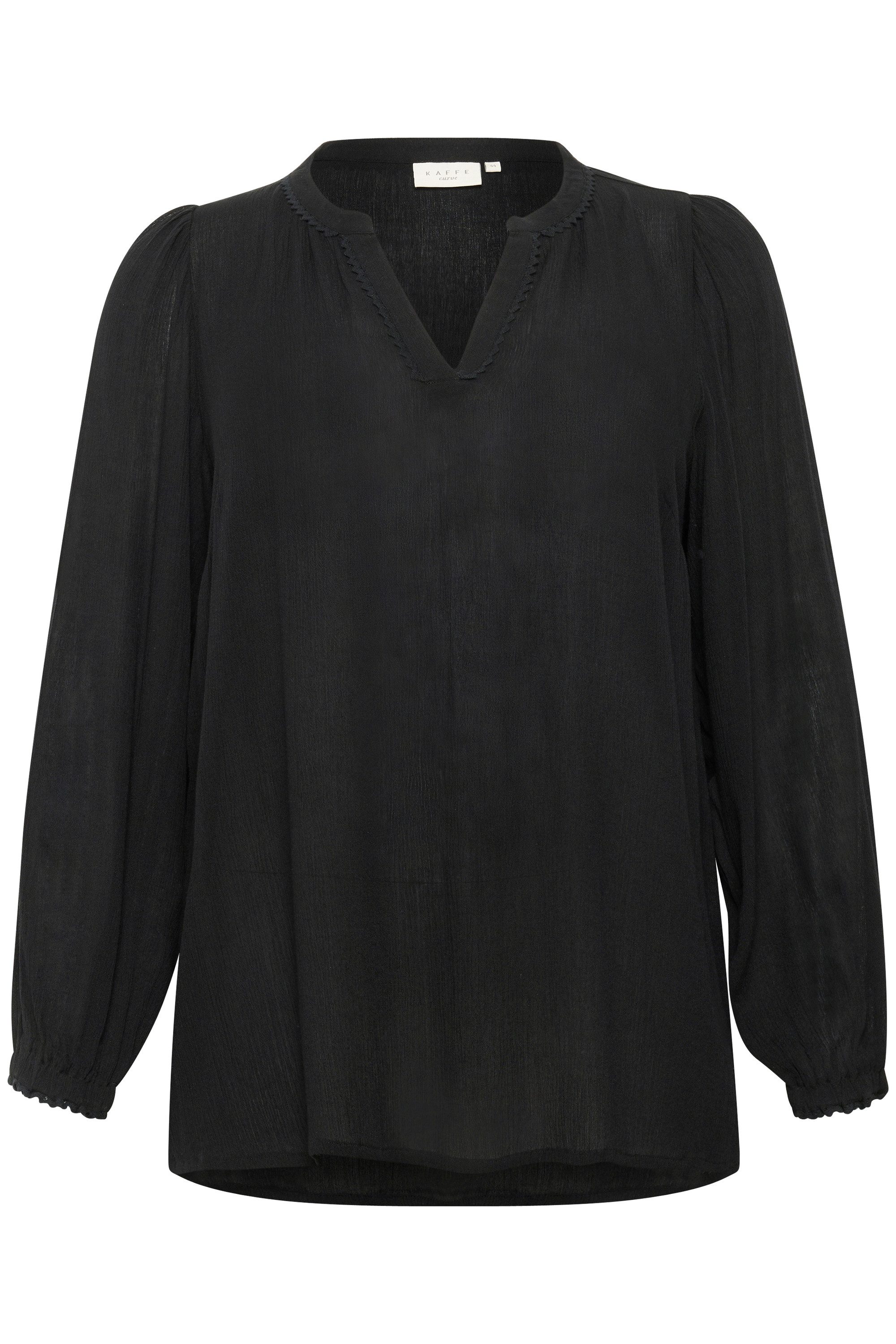 KAFFE Curve Langarmbluse Langarm-Bluse KCnoah Große günstig online kaufen