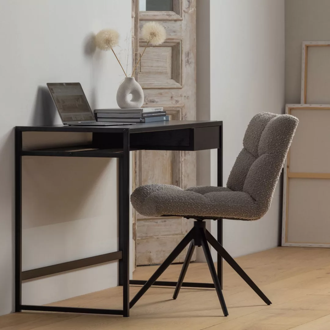 WOOOD Drehstuhl "Vinny", Strukturstoff, mit Drehfuß, Breite 48 cm günstig online kaufen